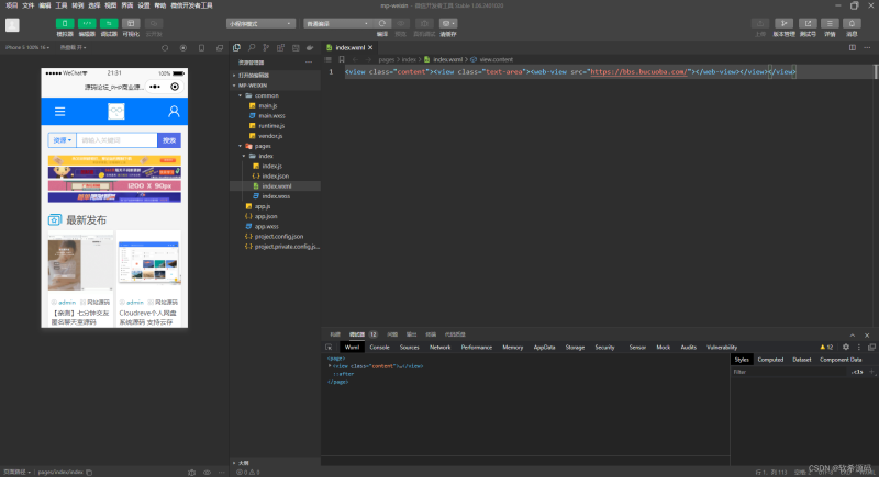 【亲测】网址直接打包成微信小程序的源码-优云博客